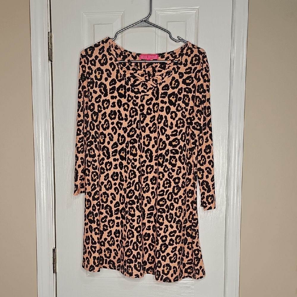 Simply Southern‎ Leopard Print Top in Tan and Black